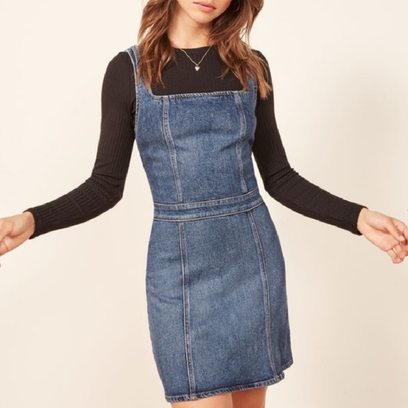 reformation jean dress